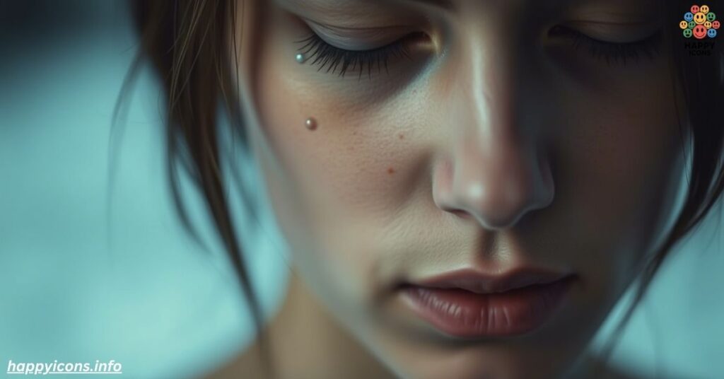 Sad as a solitary tear