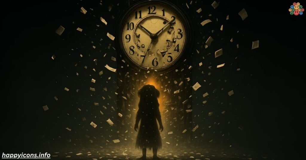 A clock striking midnight