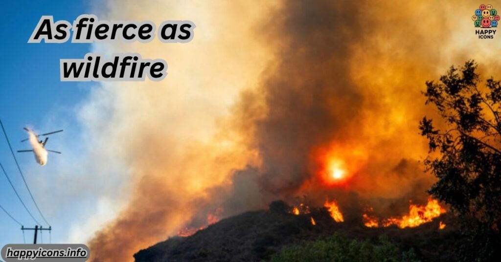As fierce as wildfire