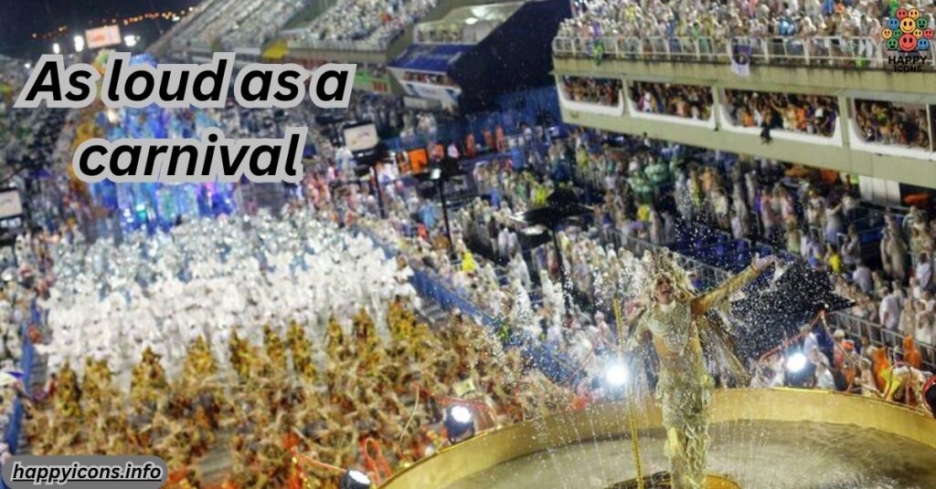 As loud as a carnival