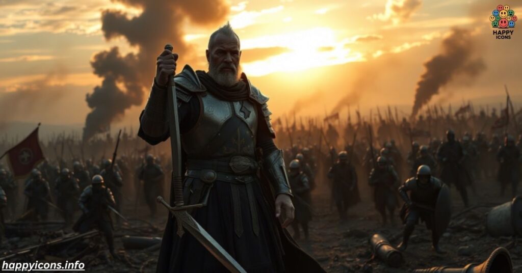  As resolute as a general