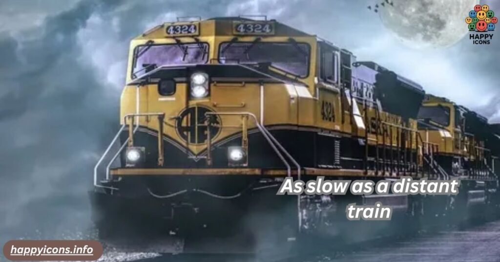 As slow as a distant train