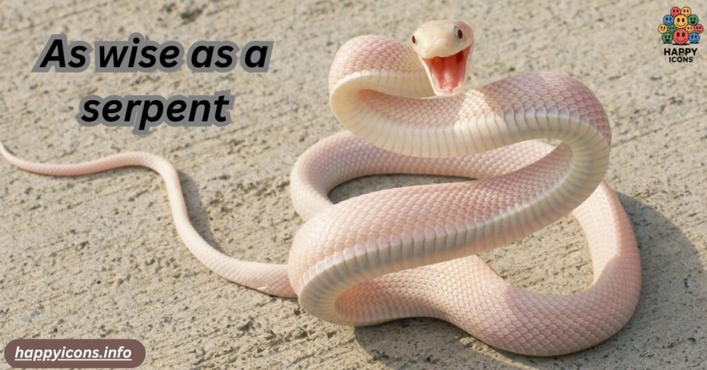 As wise as a serpent