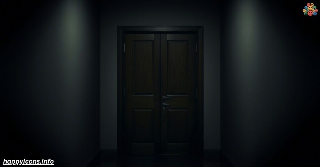 Dark as a closed door