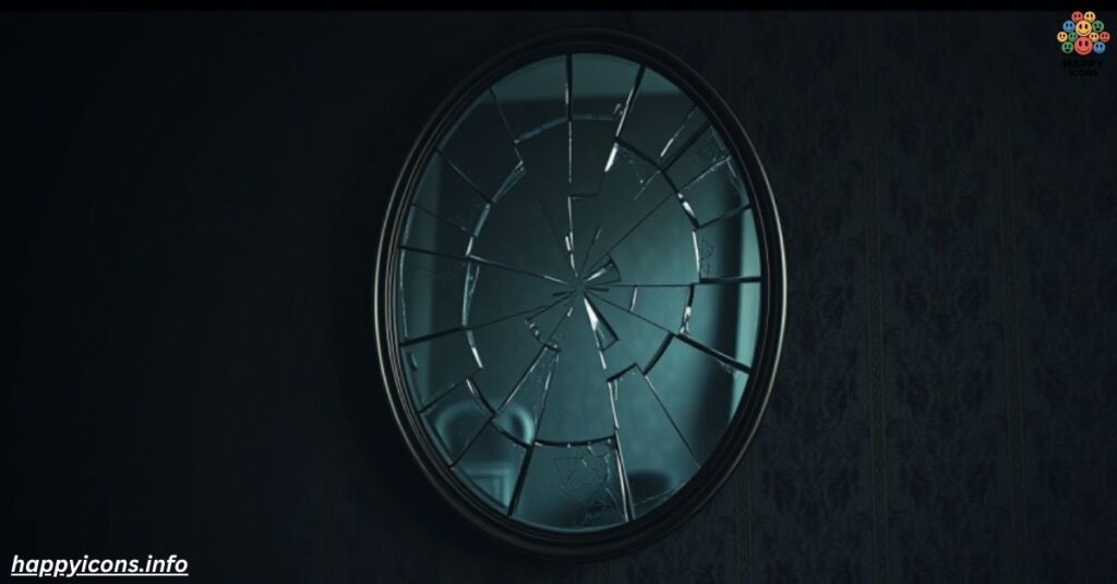 Dark as a cracked mirror