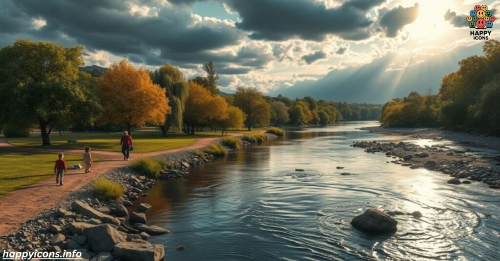Life is like a riverbank.