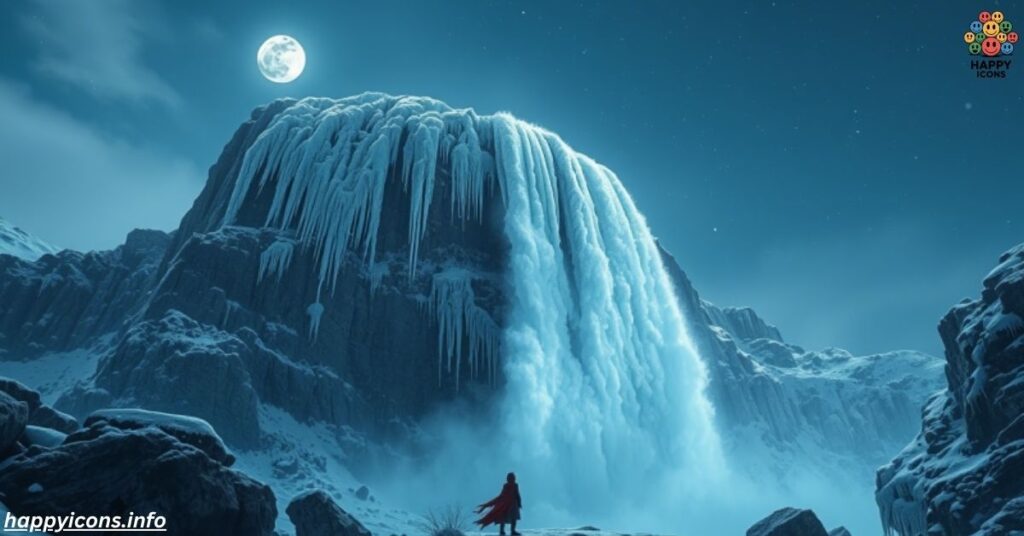 Like a frozen waterfall