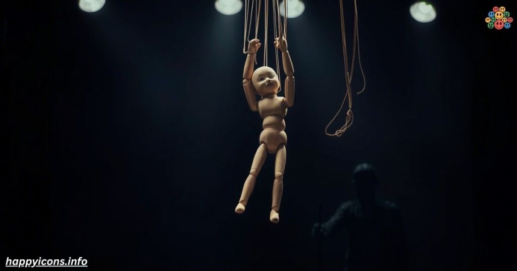 Like a puppet with tangled strings