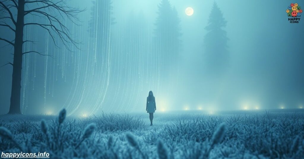 Like a shimmering veil