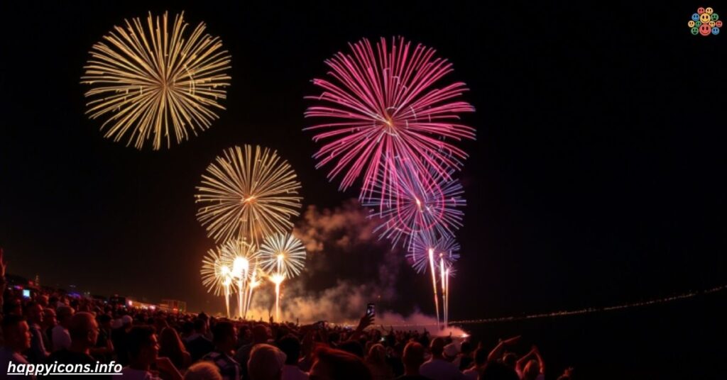 Like fireworks in the night sky
