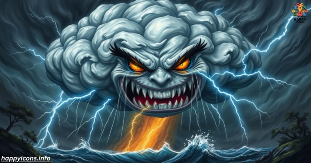 Mad as a cloud during a storm