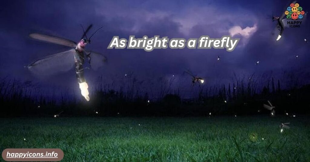 As bright as a firefly
