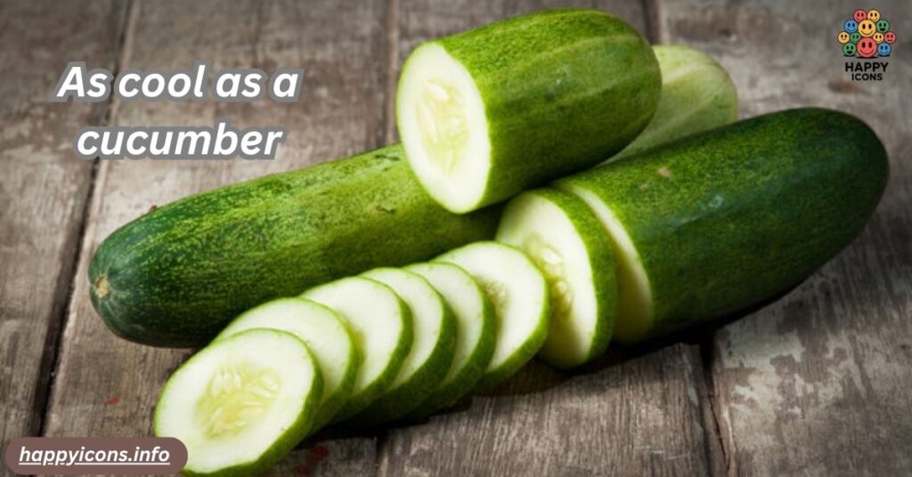 As cool as a cucumber