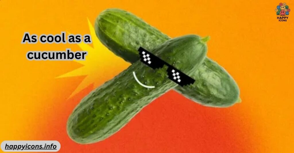 As cool as a cucumber