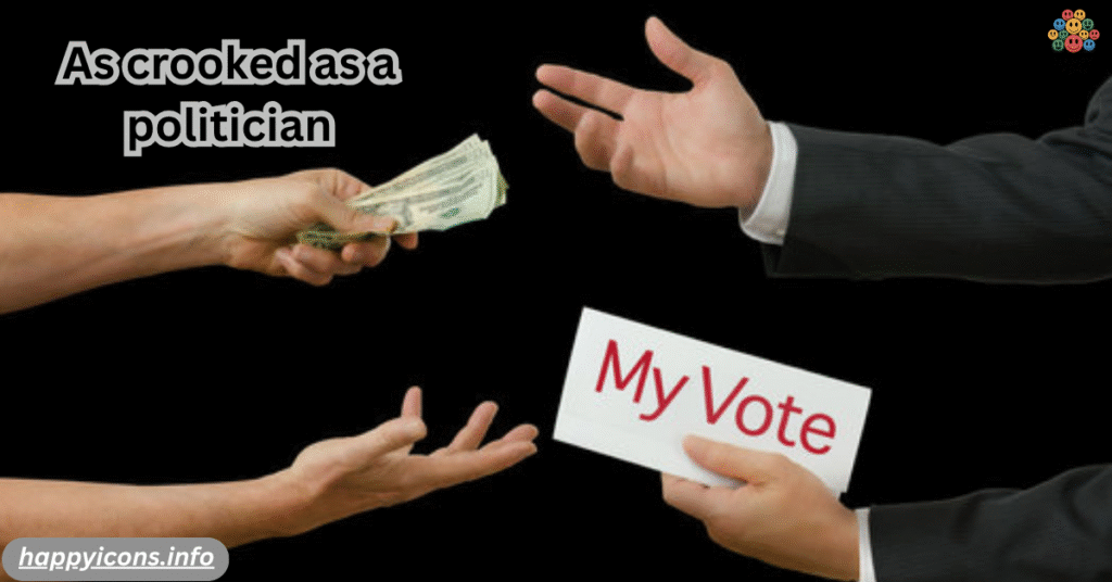 As crooked as a politician
