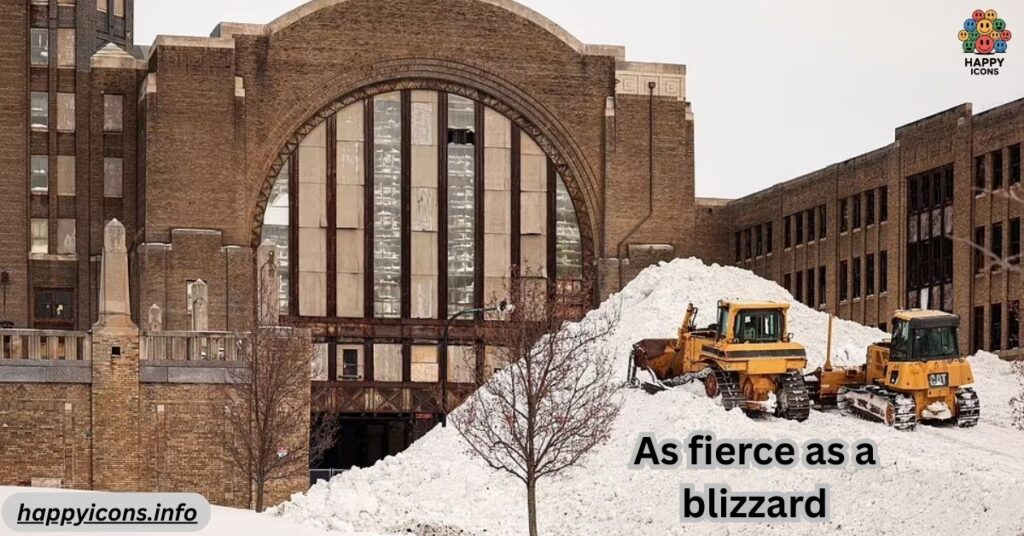 As fierce as a blizzard