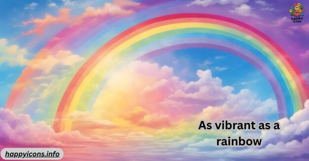 As vibrant as a rainbow