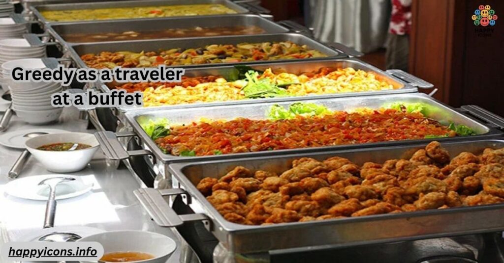 Greedy as a traveler at a buffet