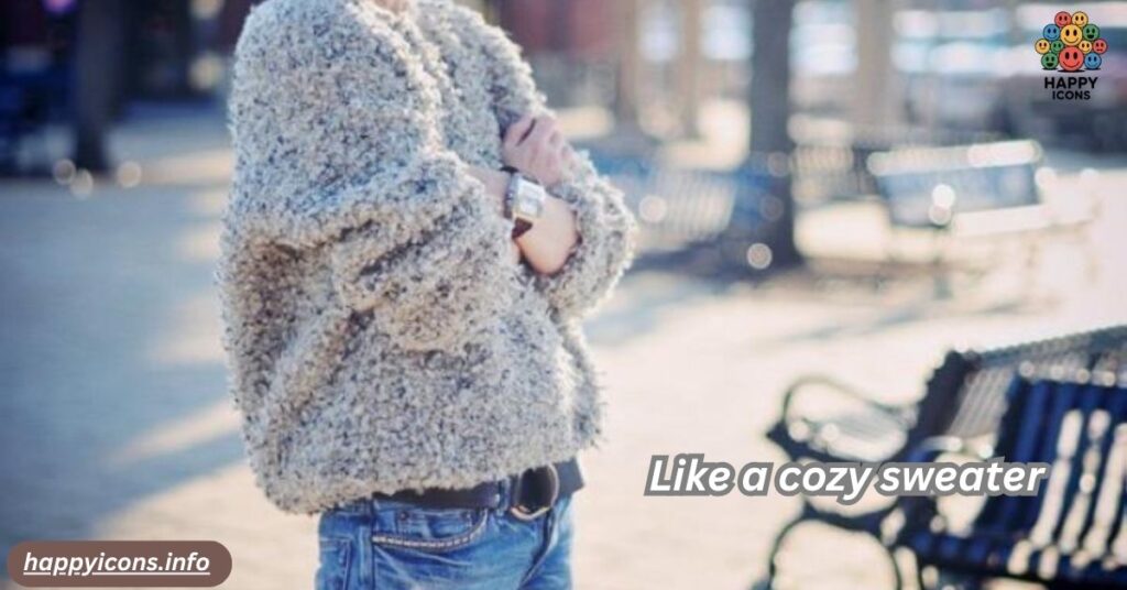  Like a cozy sweater