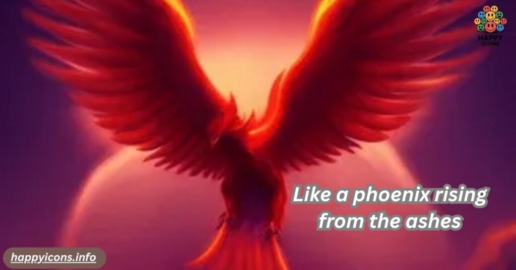 Like a phoenix rising from the ashes