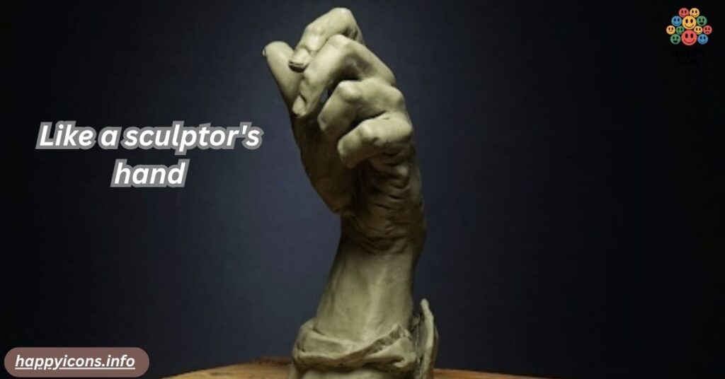 Like a sculptor's hand