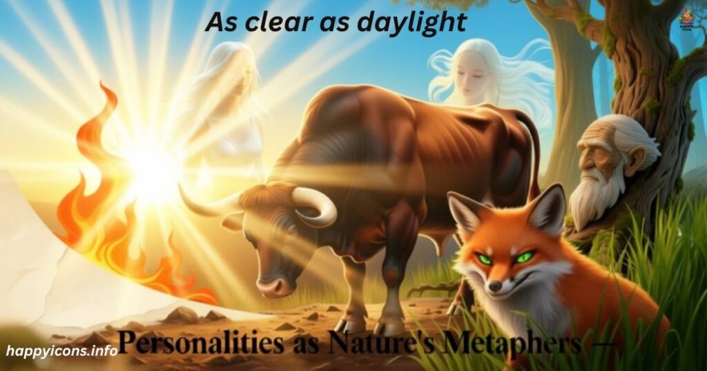 As clear as daylight