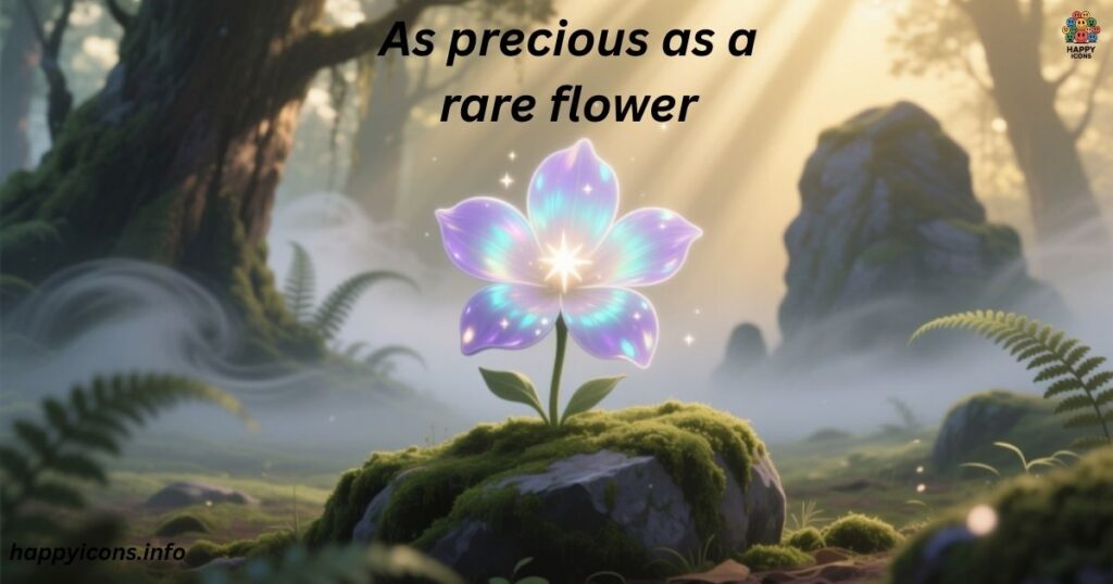As precious as a rare flower