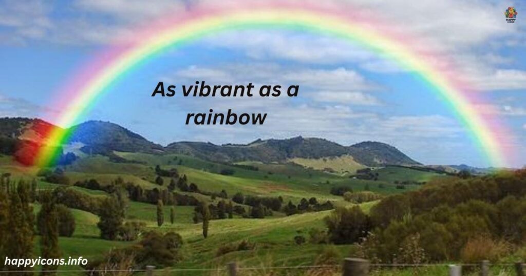 As vibrant as a rainbow