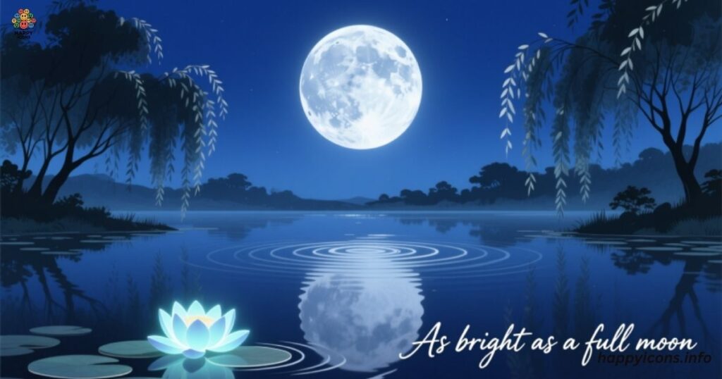 As bright as a full moon