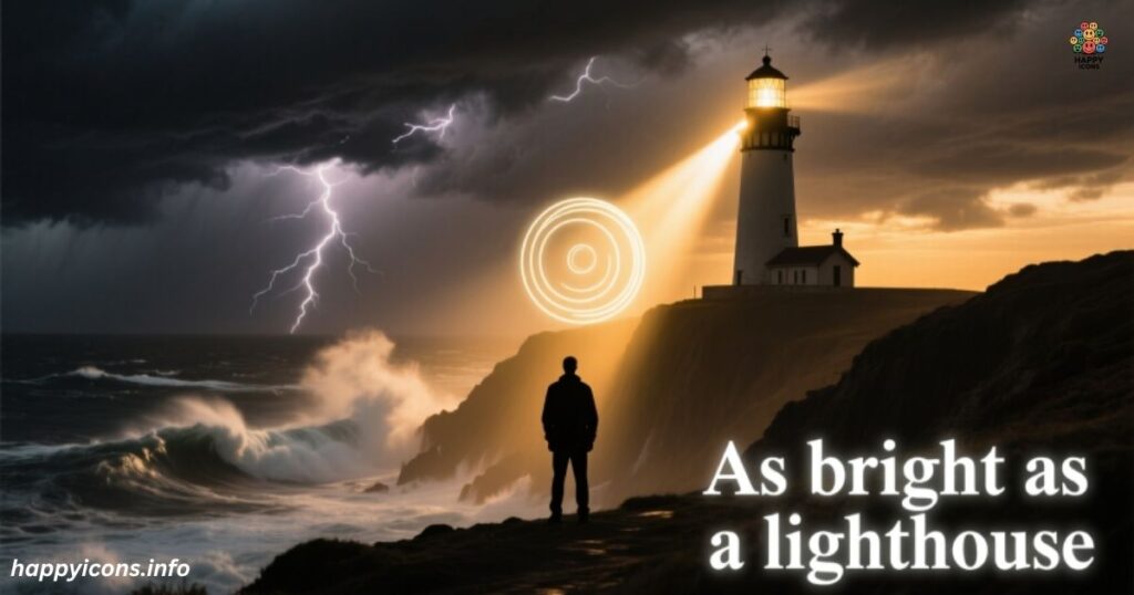 As bright as a lighthouse