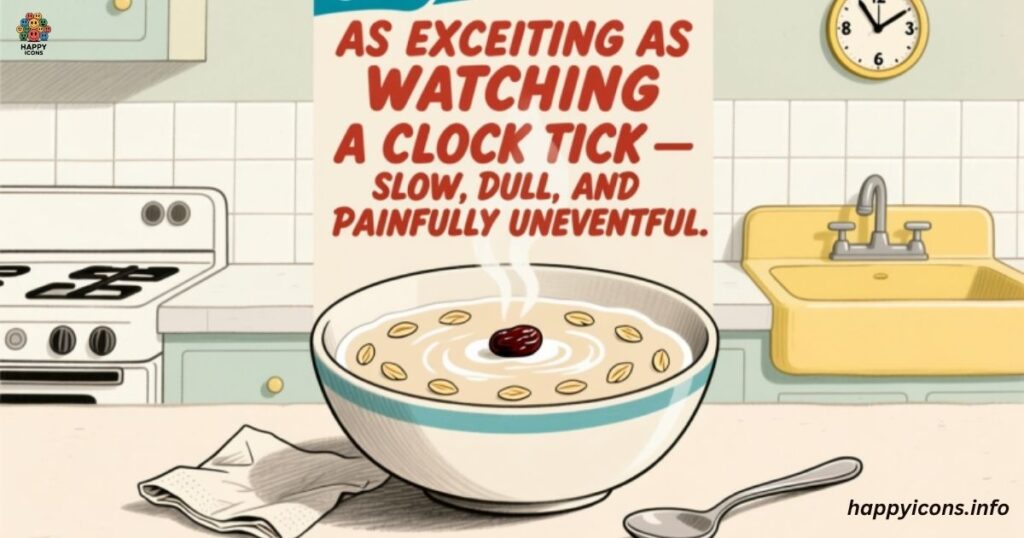 As exciting as watching a clock tick