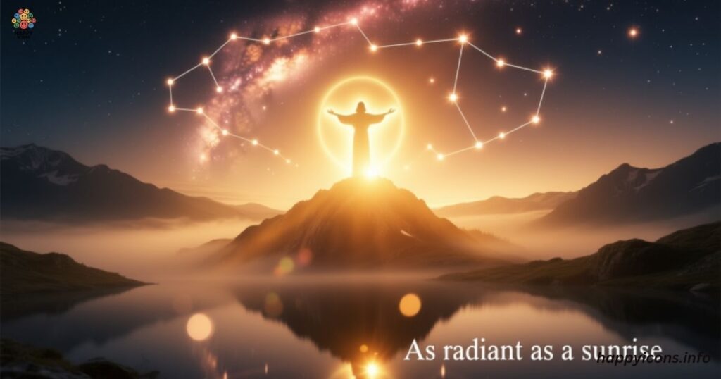 As radiant as a sunrise