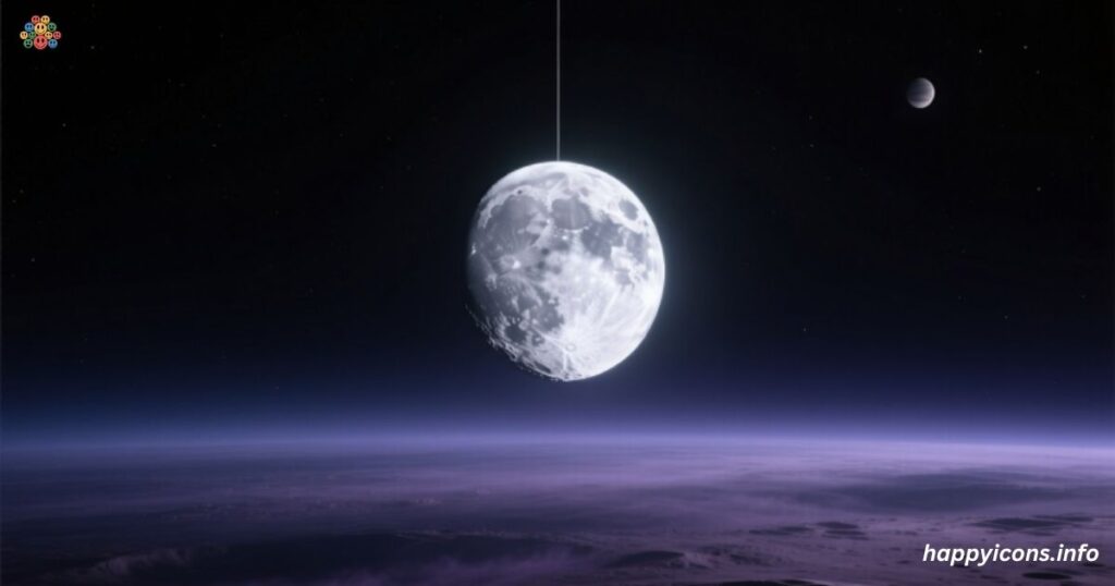 As solitary as the moon