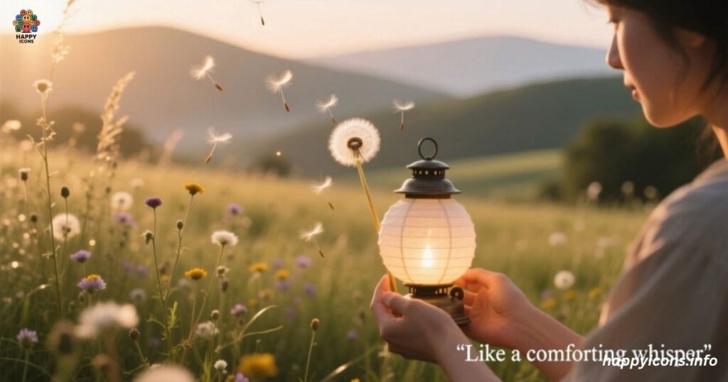 Like a comforting whisper