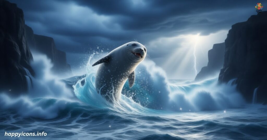 As playful as a seal at play