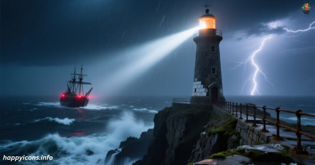 Hope is like a lighthouse on a stormy night